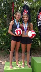 Kate and Jia Pakmen Volleyball 15U Girls Silver